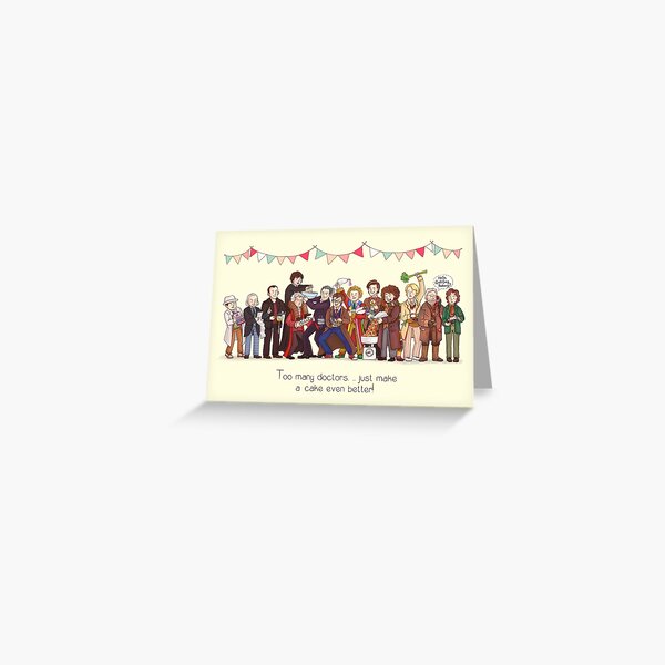 The Great Doctor Bake-Off Greeting Card