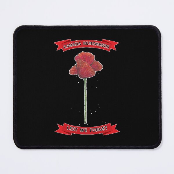 Item preview, Canada Remembers Lest We Forget Hand Drawn Poppy Line Drawing Canadian Remembrance Day  designed and sold by H3designs.