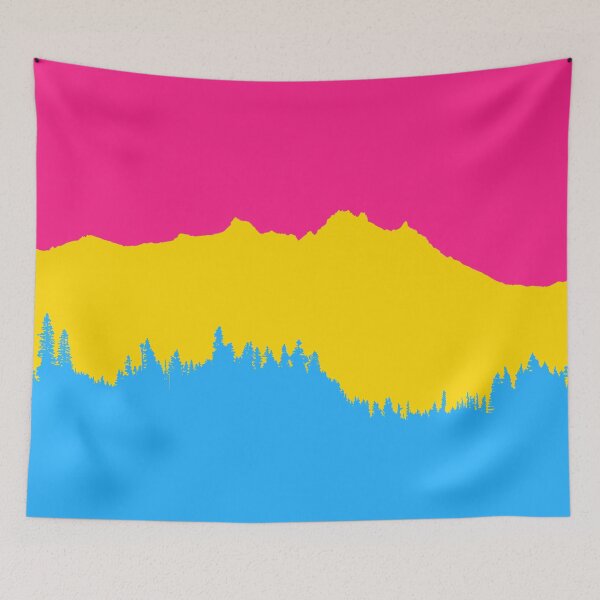 Item preview, Mount Jefferson Oregon Pan Pride Flag designed and sold by krewsonk.