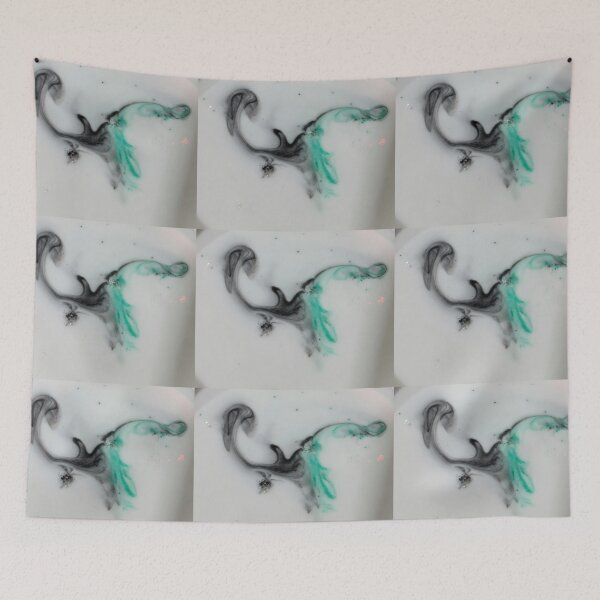 Item preview, Black teal abstract designed and sold by zchriswit.