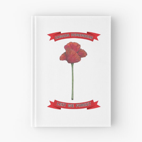 Item preview, Canada Remembers Lest We Forget Hand Drawn Poppy Line Drawing Canadian Remembrance Day  designed and sold by H3designs.