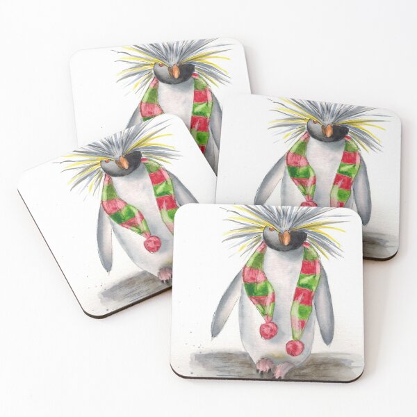 Item preview, Rockhopper Penguin in Festive Scarf designed and sold by Fiona MacKay.