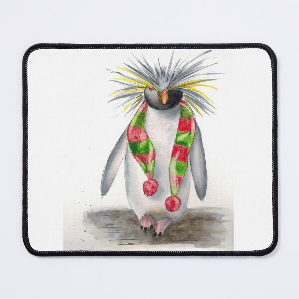 Item preview, Rockhopper Penguin in Festive Scarf designed and sold by Fiona MacKay.