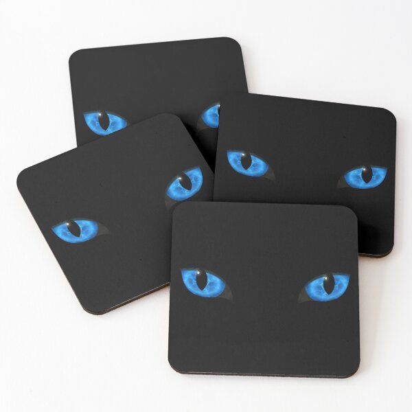 Item preview, Glowing blue cat eyes designed and sold by Pear Tree Studio.