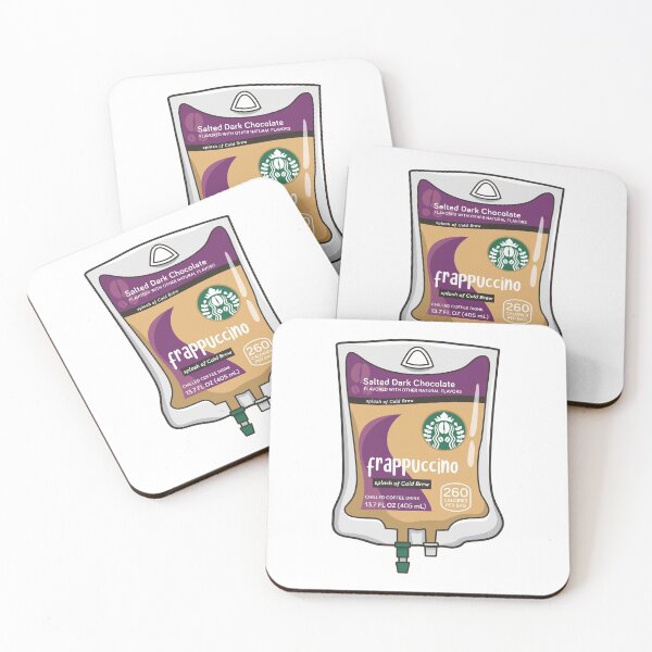 Item preview, Salted Dark Chocolate with Cold Brew Iced Coffee Drink IV Bag for medical and nursing students, nurses, doctors, and health workers who are coffee lovers designed and sold by spacedowl.