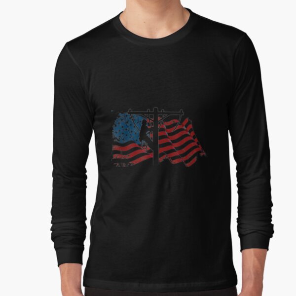 Item preview, Lineman American Flag Lineworker designed and sold by miann4.