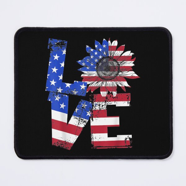 Item preview, Vintage Love Sunflower Patriotic American Flag 4th Of July designed and sold by miann4.