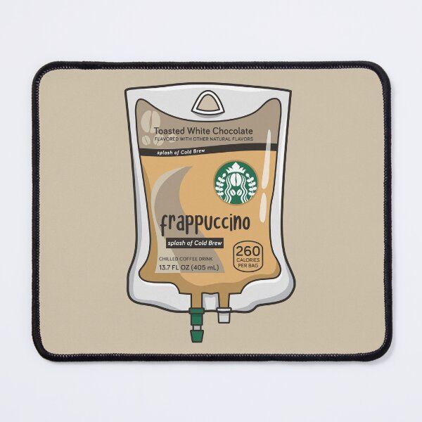 Item preview, SToasted White Chocolate with Cold Brew Iced Coffee Drink IV Bag for medical and nursing students, nurses, doctors, and health workers who are coffee lovers designed and sold by spacedowl.
