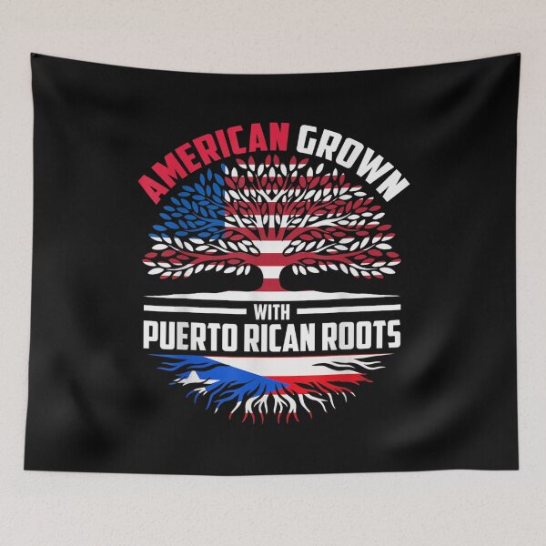Item preview, American Grown With Rican Roots Rico Flag designed and sold by miann4.