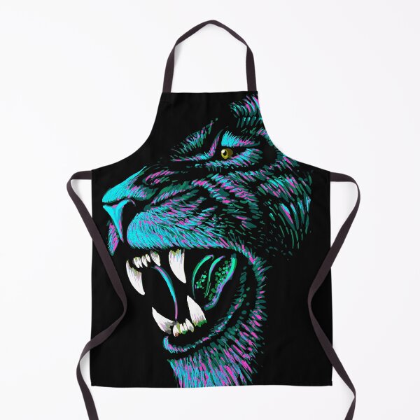 Item preview, Artistic Lion Head - Blue Lion Drawing designed and sold by BigWildKiwi.
