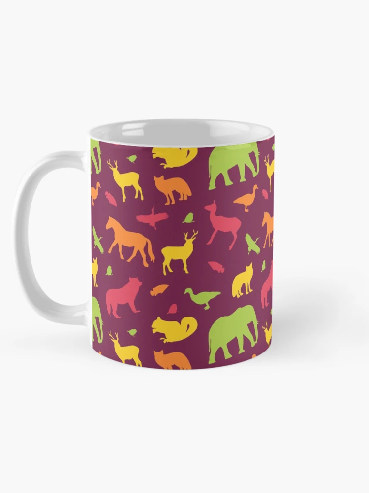 Thumbnail 5 of 6, Coffee Mug, Different Colorful Animals Pattern designed and sold by RafaelLima7.