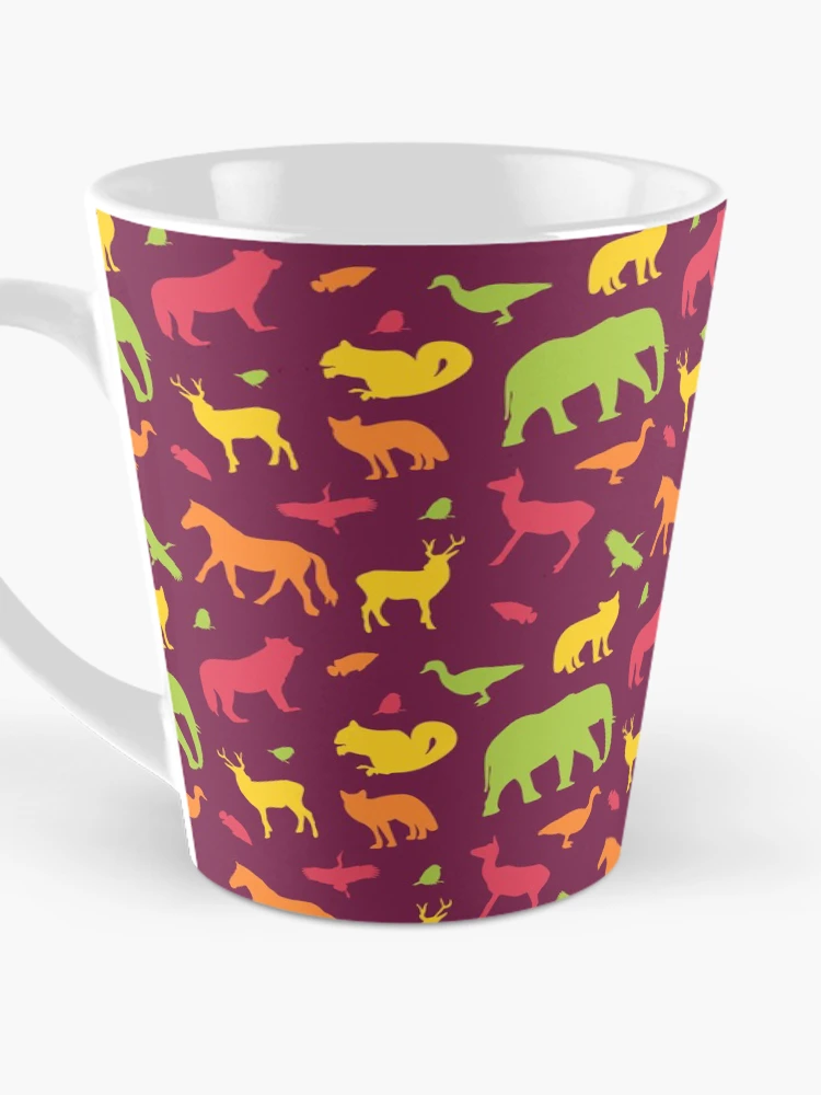 Thumbnail 3 of 4, Coffee Mug, Different Colorful Animals Pattern designed and sold by RafaelLima7.
