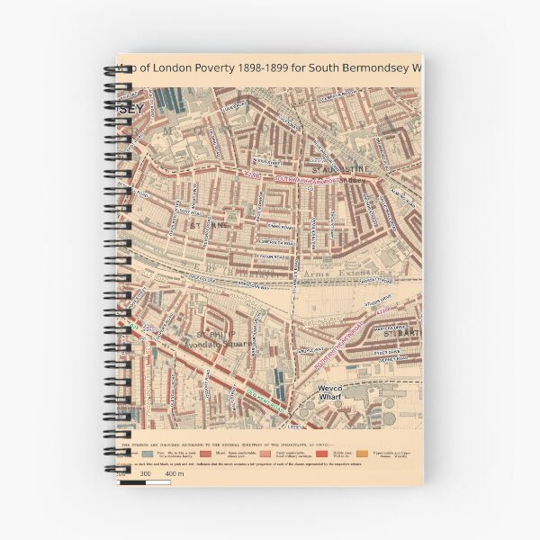 Item preview, Booth's Map of London Poverty for South Bermondsey ward, Southwark designed and sold by ianturton.
