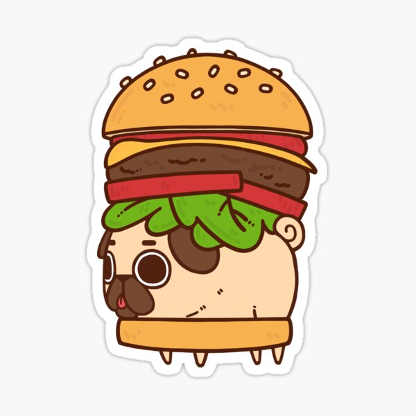 Cheeseburger Puglie Sticker
