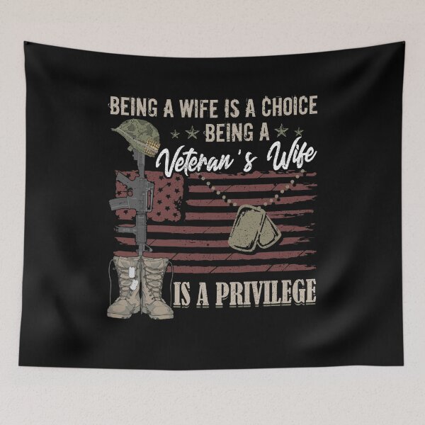 Item preview, Being A Wife Is A Choice Being A Veteran's Wife Is Privilege designed and sold by Dressed For  Duty.