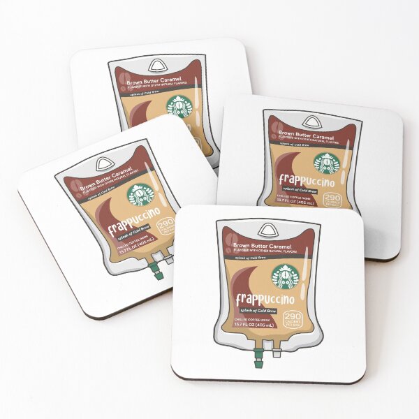 Item preview, Brown Butter Caramel with Cold Brew Iced Coffee Drink IV Bag for medical and nursing students, nurses, doctors, and health workers who are coffee lovers designed and sold by spacedowl.