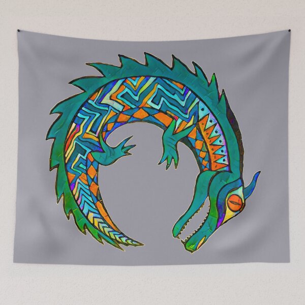 Item preview, Tribal Alligator Artwork designed and sold by Candice Davis.