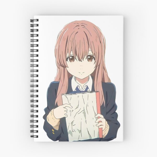 Item preview, Shôko Nishimiya pointing her notebook designed and sold by Roshi-Ganaro.