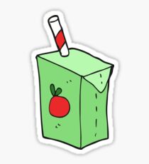 cartoon juice box Sticker