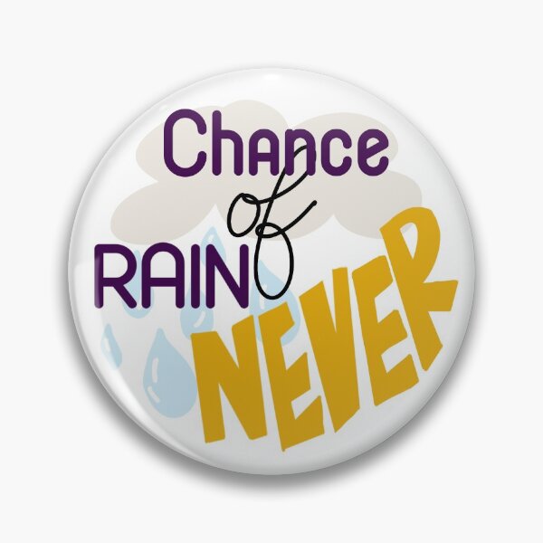 Item preview, Chance of rain lsu tiger button designed and sold by Brillimarie.