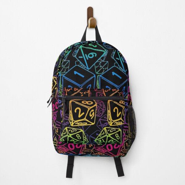 Item preview, Dice Pattern D20 Rainbow Backpack designed and sold by powderjuly.
