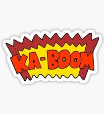 cartoon comic book explosion Sticker