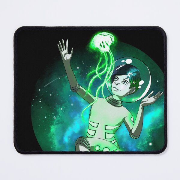 Spaced Out -- Green Mouse Pad