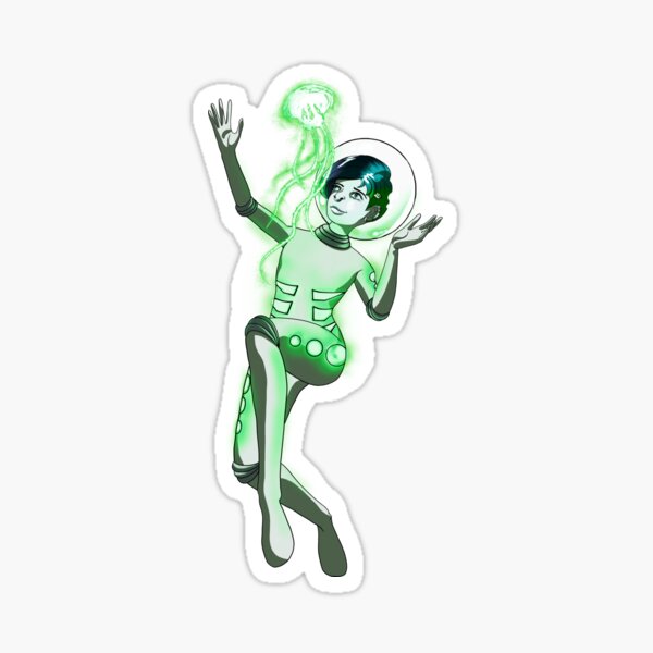 Spaced Out -- Green Sticker
