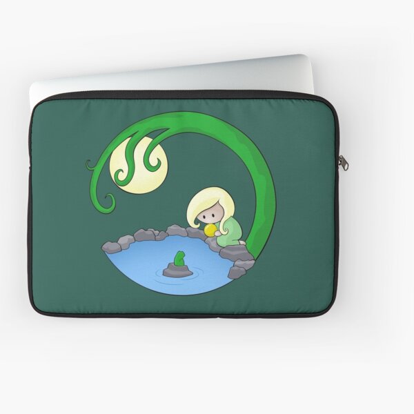 Girl At The Pond Laptop Sleeve