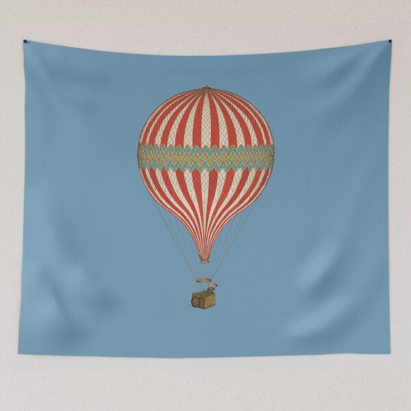 Item preview, Colorful Steampunk Retro Hot Air Balloon designed and sold by RedThorThreads.