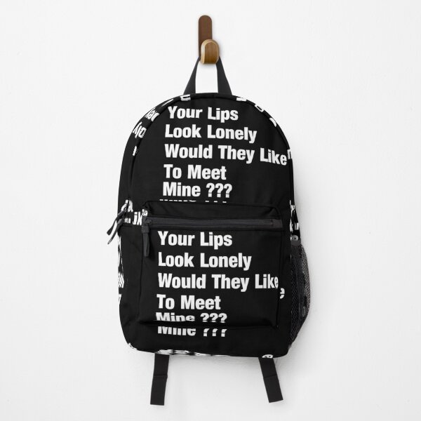 Item preview, Your Lips Look Lonely Would They Like To Meet Mine Typography Love Quote in Basic Style - Funny designed and sold by Vasabi88.