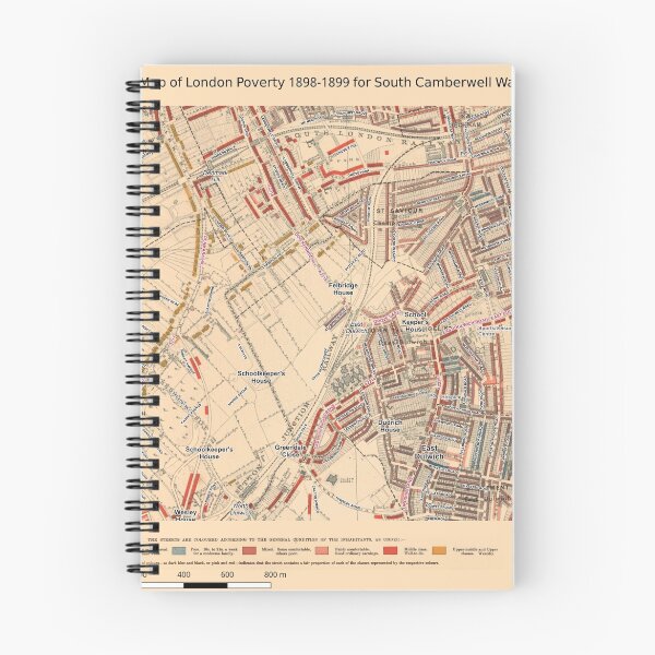 Item preview, Booth's Map of London Poverty for South Camberwell ward, Southwark designed and sold by ianturton.