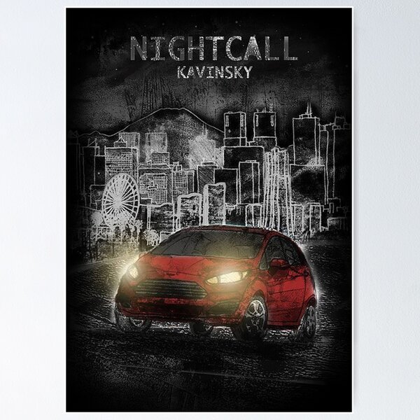 Kavinsky Nightcall 1 Album Cover Sticker