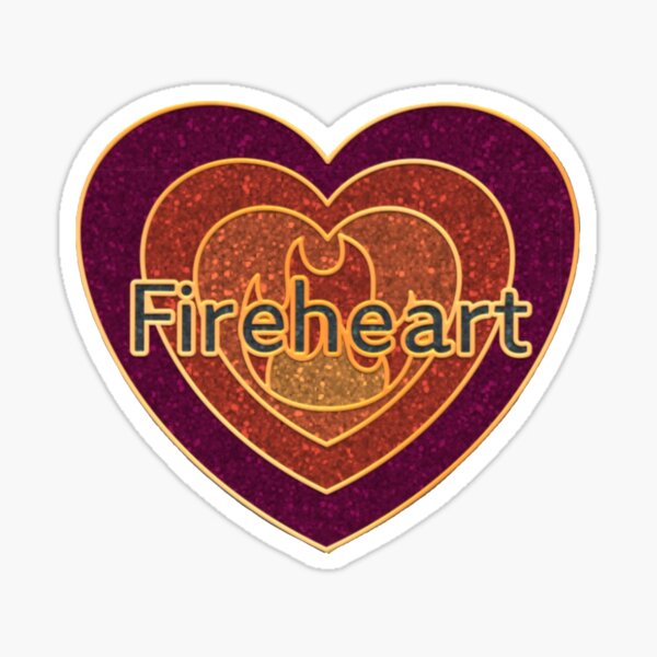 Fireheart Throne of Glass Enamel design Sticker