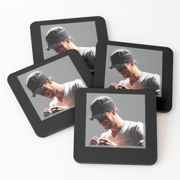 Item preview, Enrique Iglesias - happy! Fitted Scoop T-Shirt designed and sold by GinaSchulist.