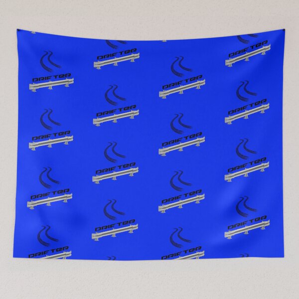 Item preview, “Drifter” Guardrail! Blue (on Blue) designed and sold by epinkb.
