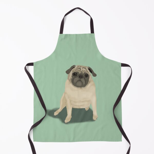 Artikelvorschau, Mops Illustration entworfen und verkauft von Amy Hadden.