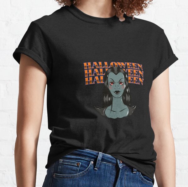 Female Vampire | Cute Vampire | Halloween Horror Fangs Classic T-Shirt