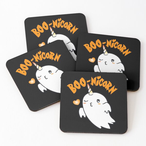 Item preview, Cute Kawaii ghost BOO-nicorn designed and sold by TheArtDesk.