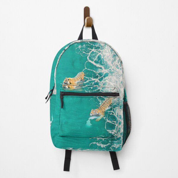 Item preview, Big Cat Tiger surfeando en la playa designed and sold by espeyaprilan.