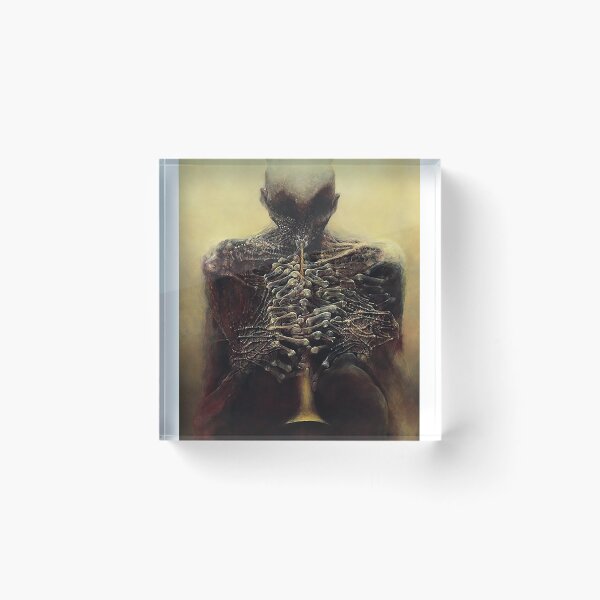Item preview, Untitled (The Flutist) by Zdzislaw Beksinski Classic designed and sold by lowestevesne54.