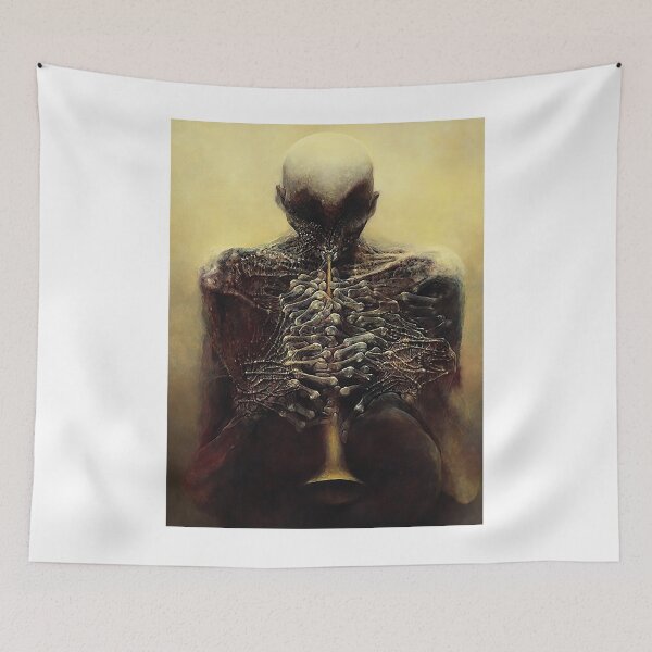 Item preview, Untitled (The Flutist) by Zdzislaw Beksinski Classic designed and sold by lowestevesne54.