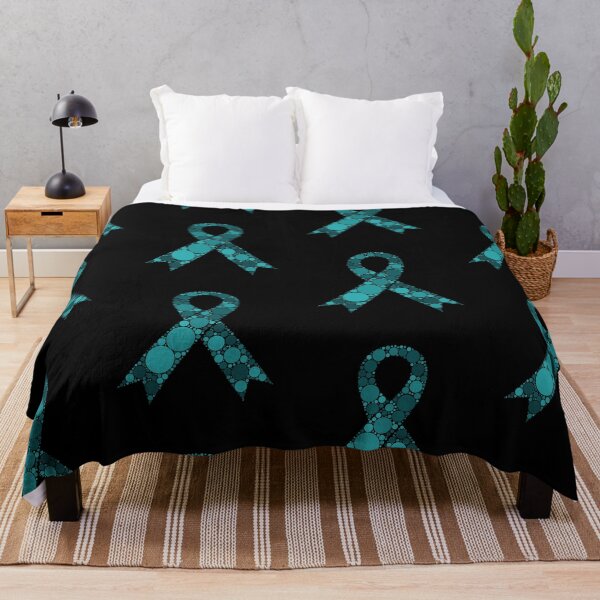Item preview, Ovarian Cancer Awareness Teal Polka Dot Ribbon designed and sold by GravitiTees.