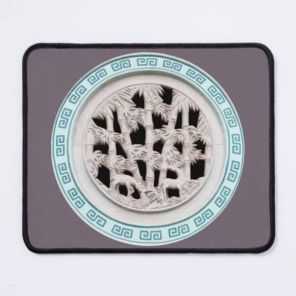 Item preview, Guan Gong Buddhist Temple Bamboo and Deer Window designed and sold by Linda Walsh.