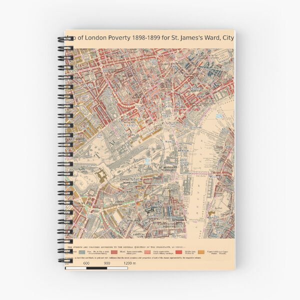Item preview, Booth's Map of London Poverty for St James's ward, City of London designed and sold by ianturton.