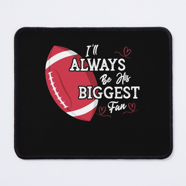 Item preview, I'll Always Be His Biggest Fan Leopard Football Mom Sister designed and sold by Dressed For Duty.