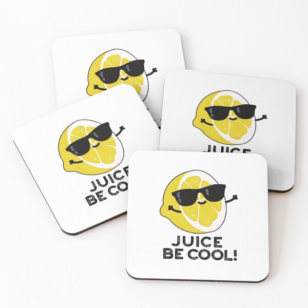 Item preview, Juice Be Cool Funny Fruit Puns  designed and sold by punnybone.