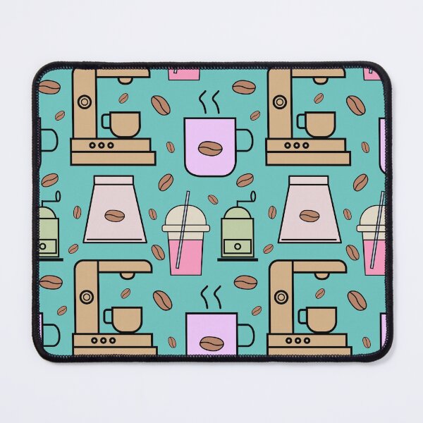 Item preview, Pastel seamless pattern coffee tools designed and sold by Karunyapas.