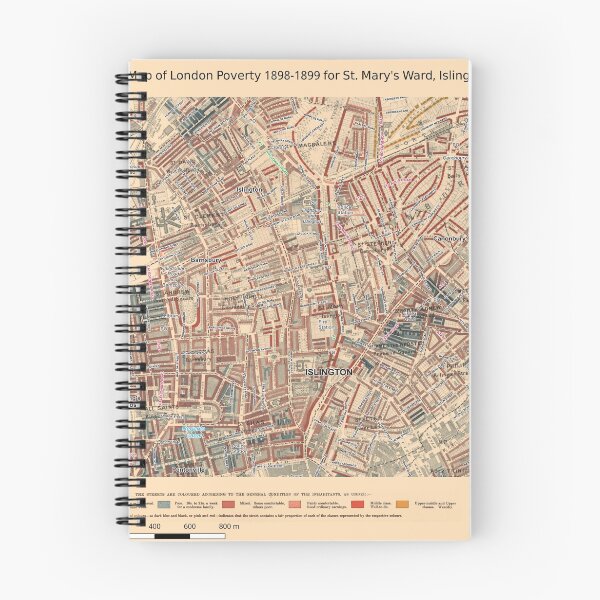Item preview, Booth's Map of London Poverty for St Mary's ward, Islington designed and sold by ianturton.