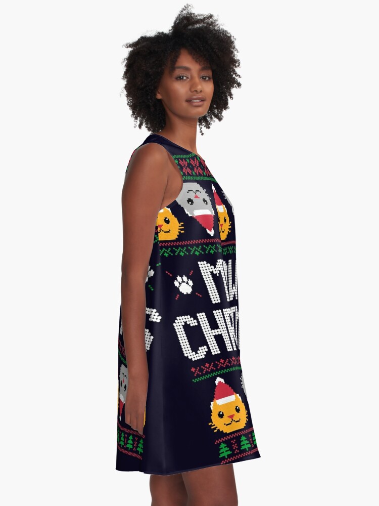 ugly christmas cat dress